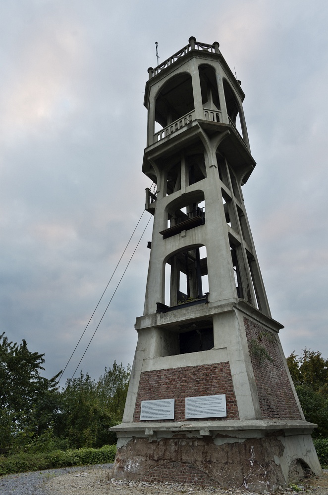 Zeche Hasard oder Cheratte 10, Belgien 4 Zeche Hasard Förderturm 3