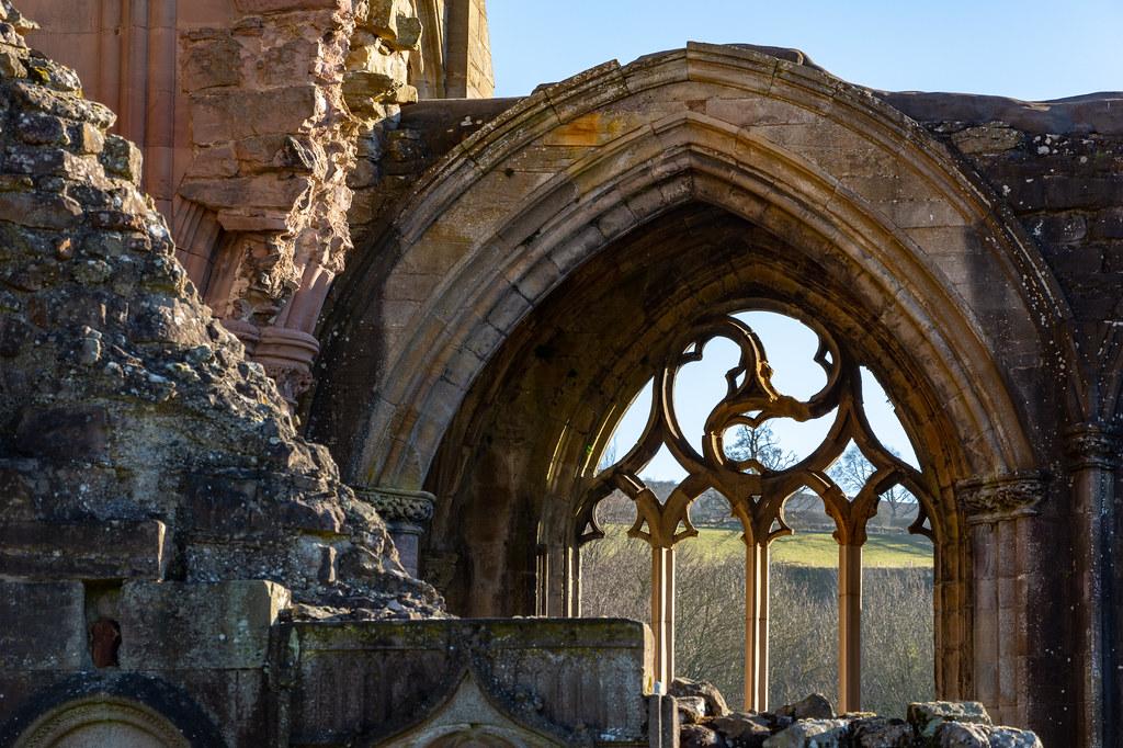 Melrose Abtei in Schottland, 1136 auf wunsch König David I. von Schottland gegründet 6 Melrose Abtei in Schottland