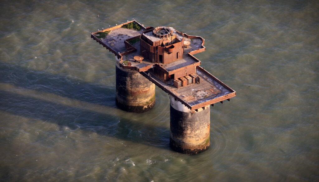 Maunsell Sea Forts in den 50er stilgelegt 35 Maunsell Forts