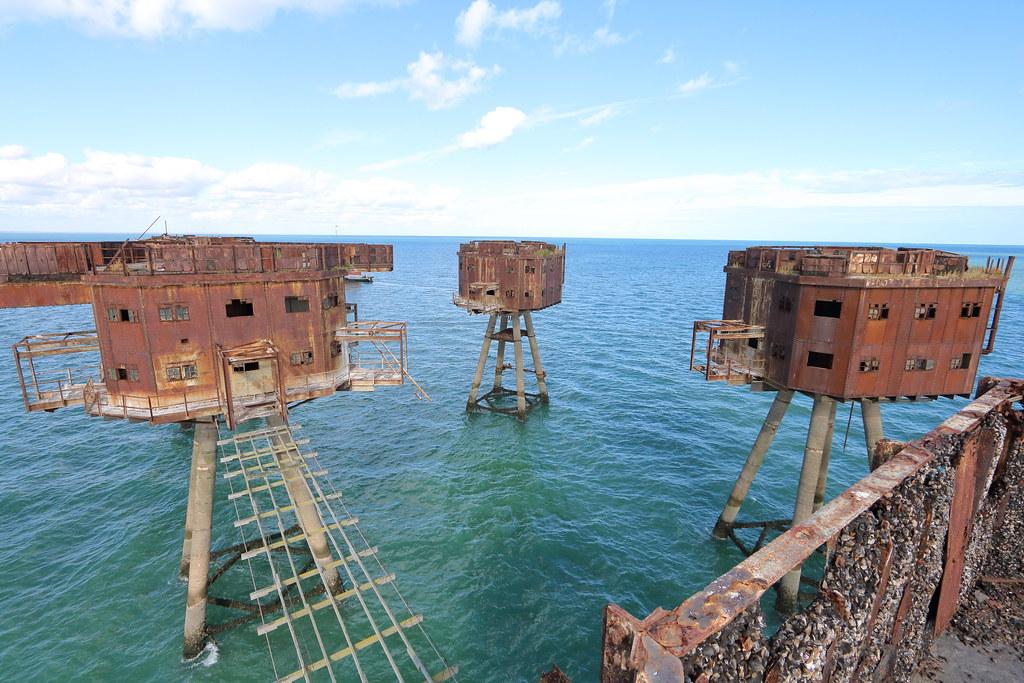 Maunsell Sea Forts in den 50er stilgelegt 32 Maunsell Forts