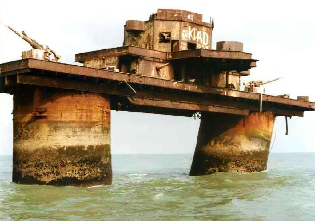 Maunsell Sea Forts in den 50er stilgelegt 26 Maunsell Forts