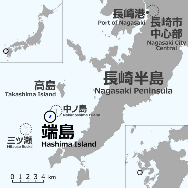 Insel Hashima 15 km vor Japan 9 Insel Hashima vor Japan