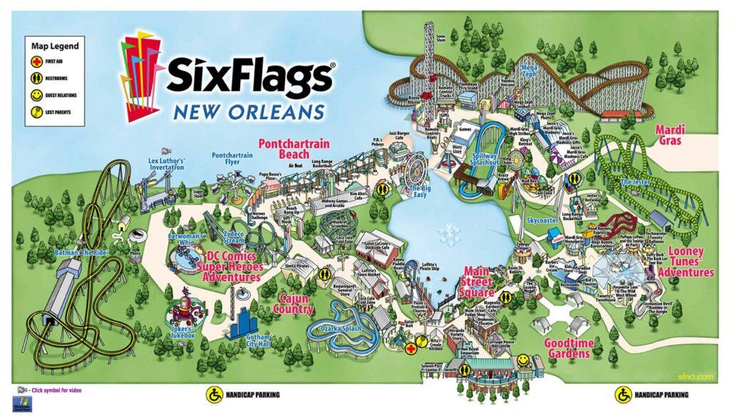 Six Flags New Orleans, USA 2005 zerstört von Hurricane Katrina 37 Six Flags New Orleans, USA